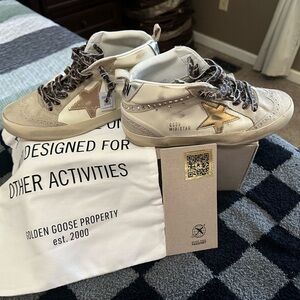 Golden Goose Crystal Mid-Star Sneakers size 37